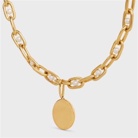 celine jewelry necklace|Celine necklace online.